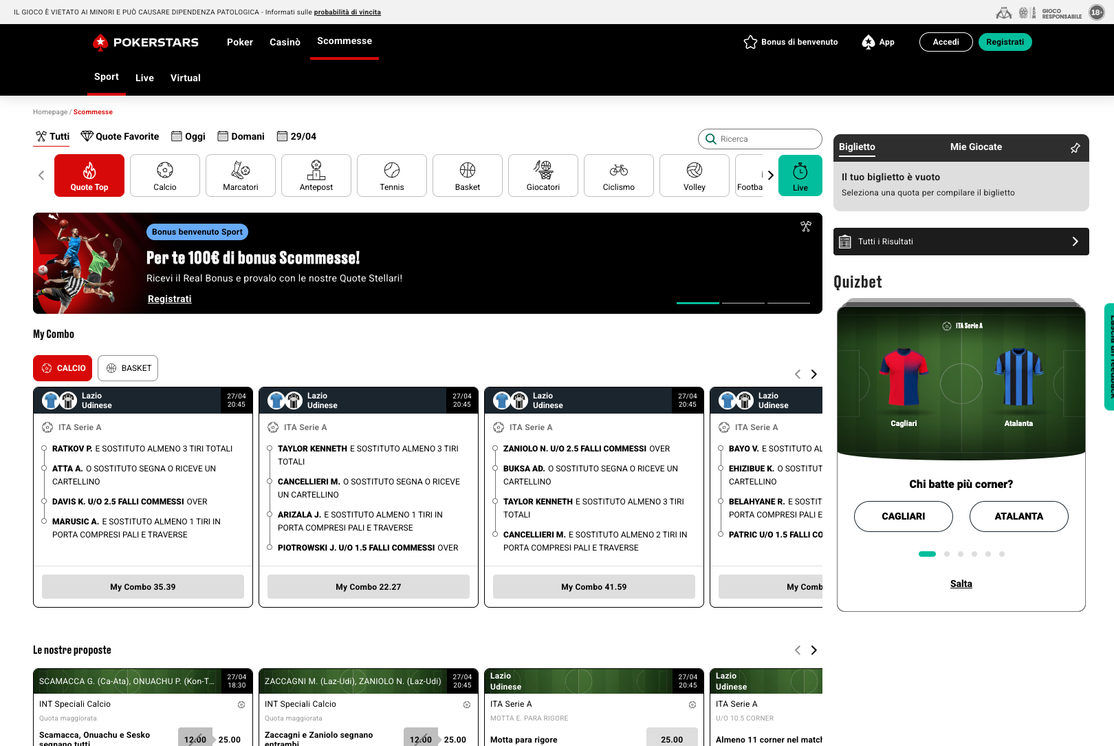 Pokerstars 2 Pokerstars scommesse1