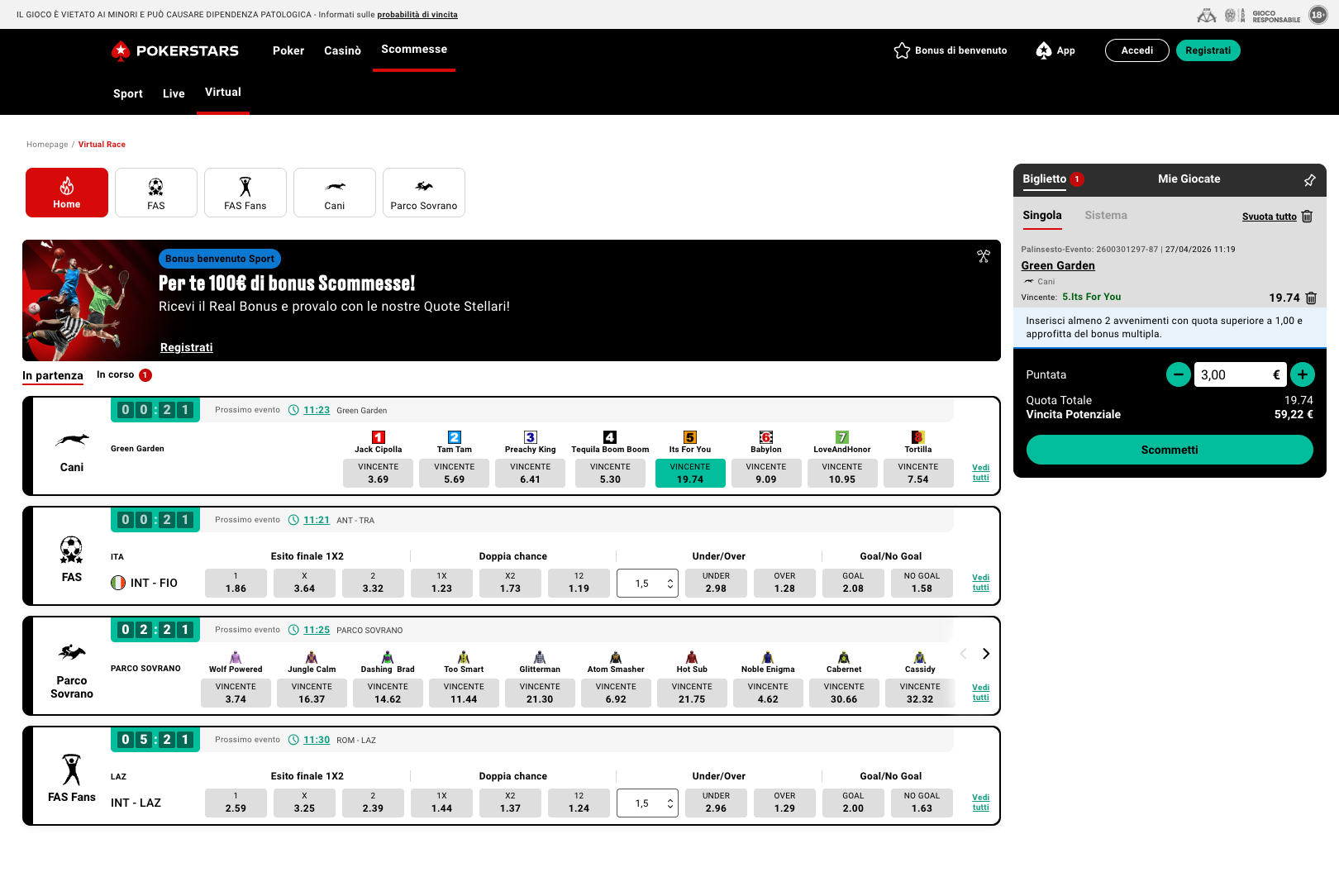 Pokerstars 4 Pokerstars scommesse2